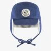Casquette Bleue En Velours Côtelé, Enfant