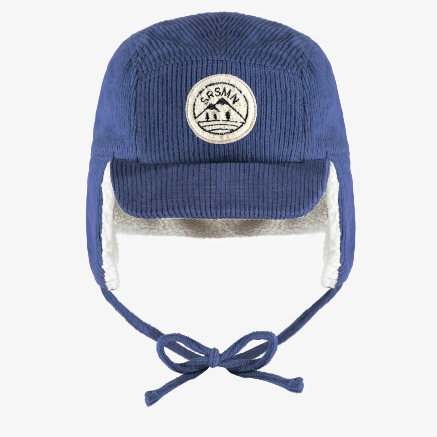 Casquette Bleue En Velours Côtelé, Enfant 1 Casquette Bleue En Velours Côtelé, Enfant