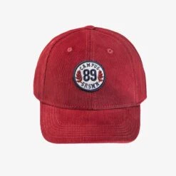 Casquette Rouge En Micro-velours Côtelé, Enfant