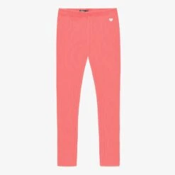 Legging Rose En Tricot Côtelé, Enfant