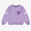 Chandail Mauve En Molleton Avec Cœur, Enfant