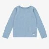 T-shirt Bleu à Motif Pointelle, Enfant
