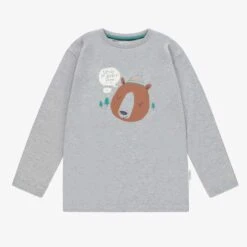 T-shirt Gris Avec Illustration, Enfant