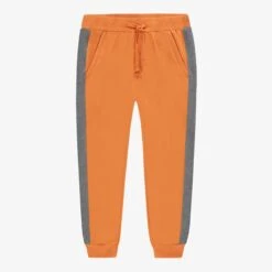 Pantalon Style Jogger Jaune Foncé Et Gris, Enfant