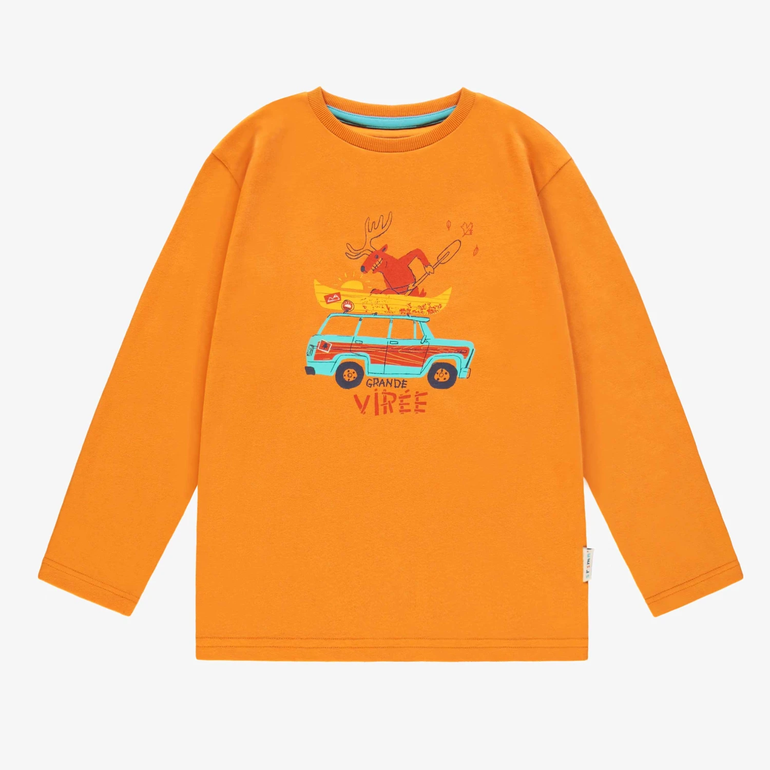 T-shirt Orange Avec Illustration, Enfant 1 T-shirt Orange Avec Illustration, Enfant