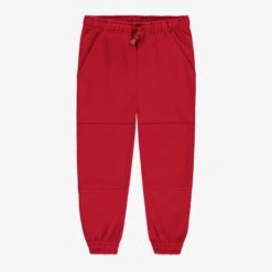 Pantalon Rouge Style Jogger, Enfant