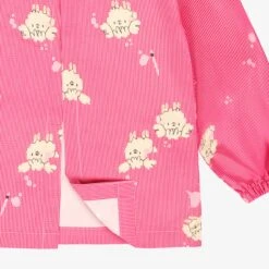 Couvre-tout Rose à Rayures Et Motifs De Chiens, Enfant 14 Couvre-tout Rose à Rayures Et Motifs De Chiens, Enfant -Souris Mini Boutique F25C5801C 98 B Detail5