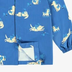 Couvre-tout Bleu à Rayures Et Motifs De Chiens, Enfant -Souris Mini Boutique F25C5901C 98 DetailBack5