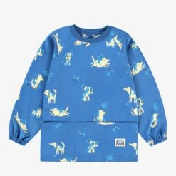 Couvre-tout Bleu à Rayures Et Motifs De Chiens, Enfant