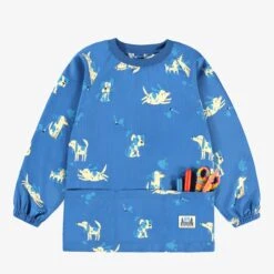 Couvre-tout Bleu à Rayures Et Motifs De Chiens, Enfant -Souris Mini Boutique F25C5901C 98 Pochette5