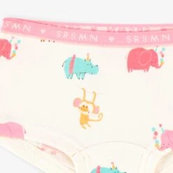 Culotte Garçonne Crème à Motifs D’animaux, Enfant -Souris Mini Boutique F25C6003C 98 Detail
