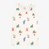 Camisole Crème à Motifs D’animaux, Enfant