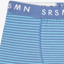 Boxer Bleu à Rayures, Enfant -Souris Mini Boutique F25C6104C 98 Detail