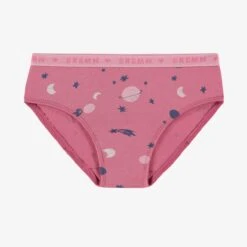 Culotte Bikini Rose à Motifs De Planètes, Enfant