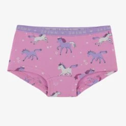 Culotte Garçonne Mauve à Motifs De Licornes, Enfant