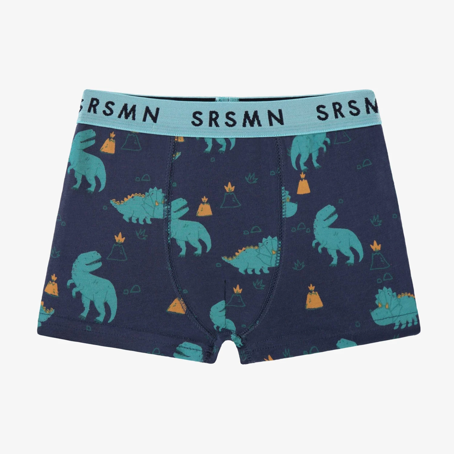 Boxer Bleu Marine à Motifs De Dinosaures, Enfant 1 Boxer Bleu Marine à Motifs De Dinosaures, Enfant