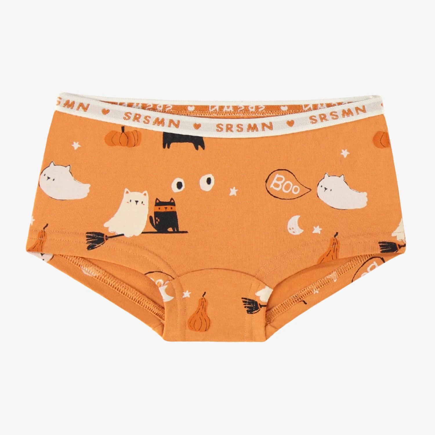 Culotte Garçonne Orange à Motifs D’Halloween, Enfant 1 Culotte Garçonne Orange à Motifs D’Halloween, Enfant