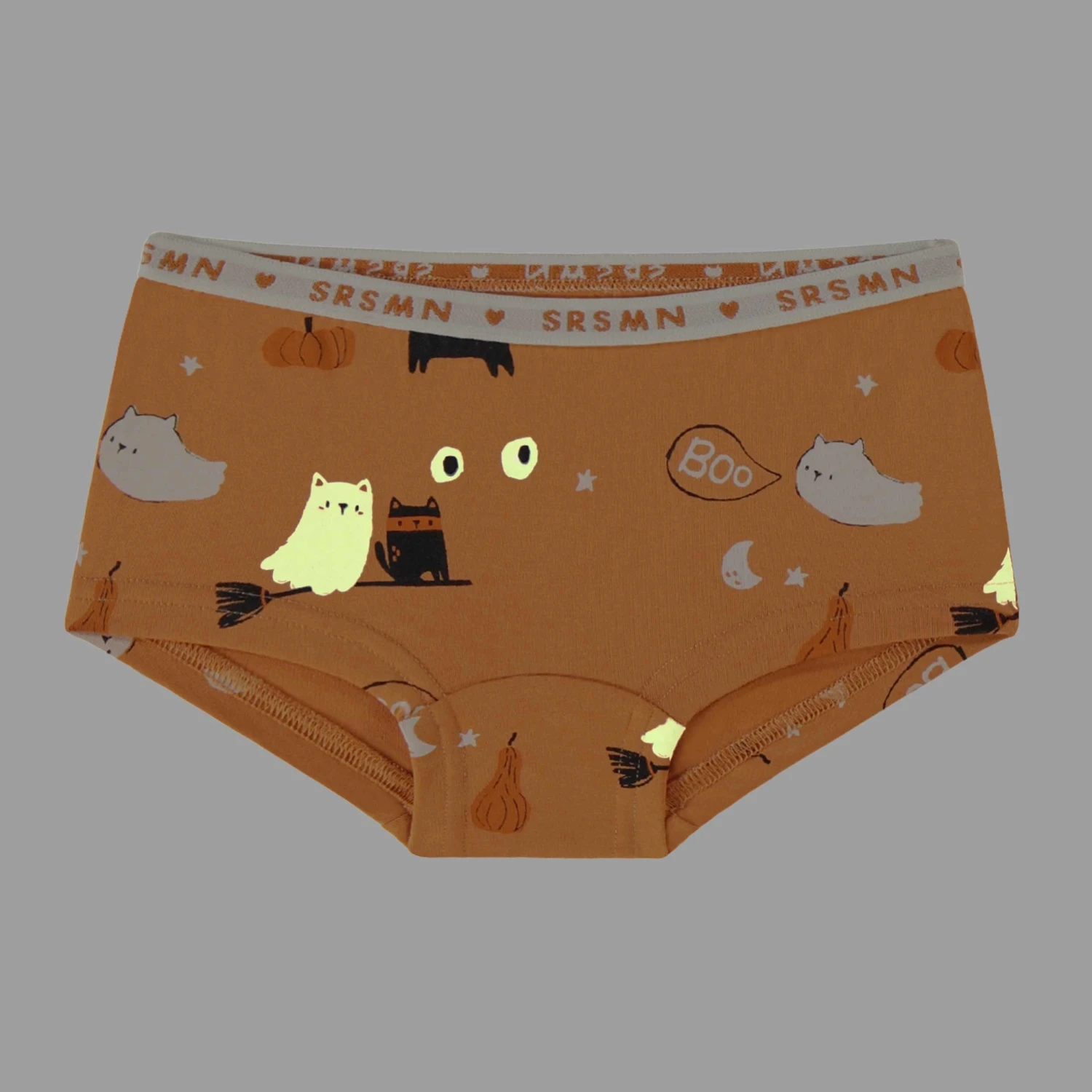 Culotte Garçonne Orange à Motifs D’Halloween, Enfant 2 Culotte Garçonne Orange à Motifs D’Halloween, Enfant – Image 2