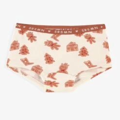 Culotte Garçonne Crème à Motifs Pain D’épices, Enfant