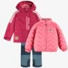 Habit De Neige 3 En 1 Rose Et Bleu Denim, Enfant