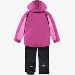 Habit De Neige 3 En 1 Mauve, Floral Et Noir, Enfant -Souris Mini Boutique F25C7030C 98 Kit B