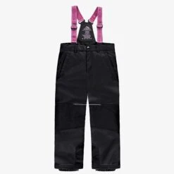 Habit De Neige 3 En 1 Mauve, Floral Et Noir, Enfant -Souris Mini Boutique F25C7030C 98 Pant