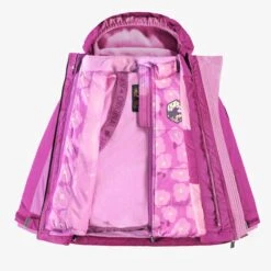 Habit De Neige 3 En 1 Mauve, Floral Et Noir, Enfant -Souris Mini Boutique F25C7030C 98 TopOuvert2