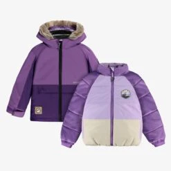 Manteau D’hiver 3 En 1 Mauve, Enfant