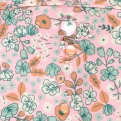 Habit De Neige Une Pièce Rose Avec Fleurs, Enfant -Souris Mini Boutique F25C7070C 98 Detail Eau2