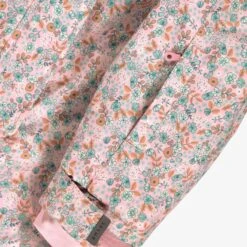 Habit De Neige Une Pièce Rose Avec Fleurs, Enfant -Souris Mini Boutique F25C7070C 98 Detail Manche2