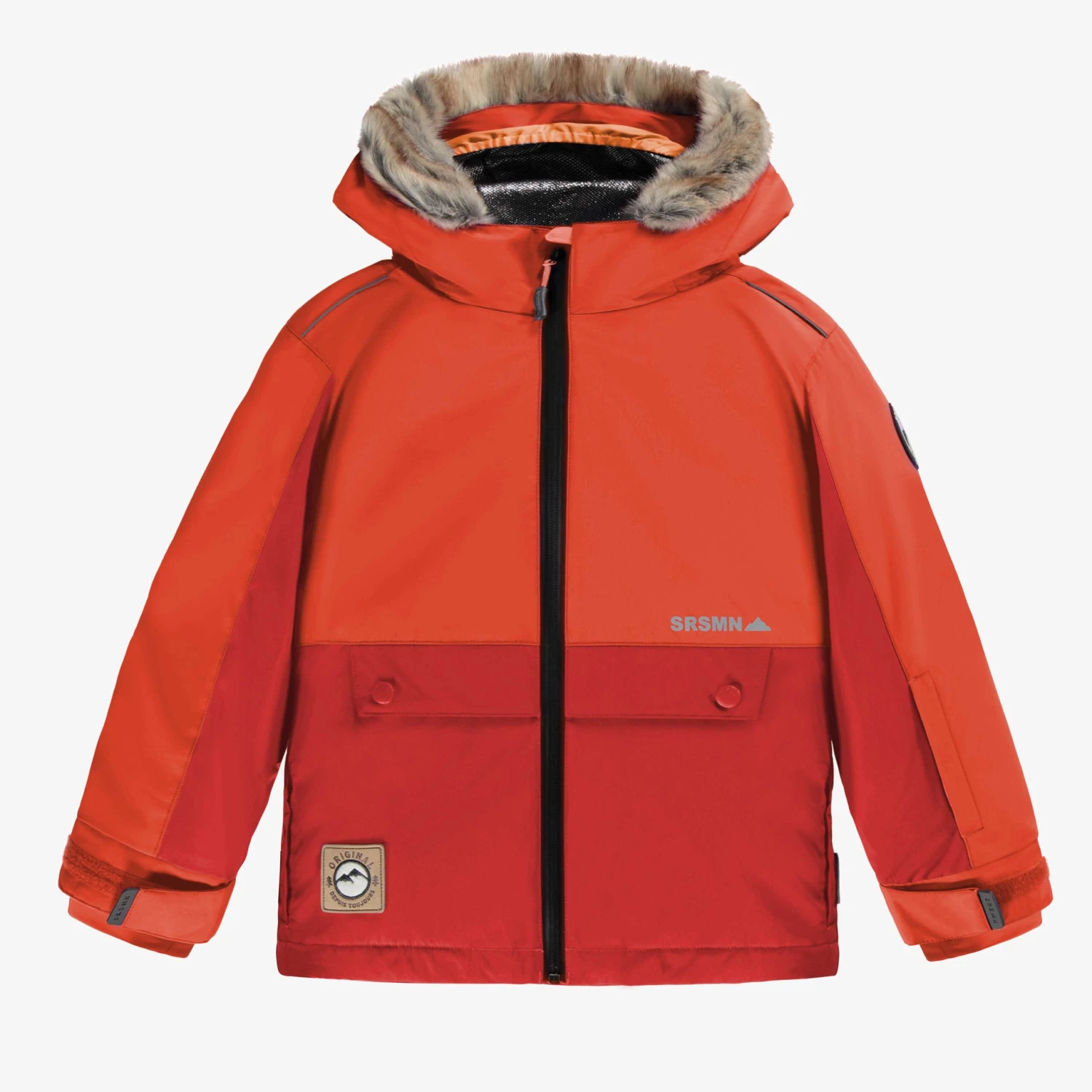 Manteau D’hiver 3 En 1 Orange, Enfant 6 Manteau D’hiver 3 En 1 Orange, Enfant – Image 6
