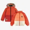 Manteau D’hiver 3 En 1 Orange, Enfant