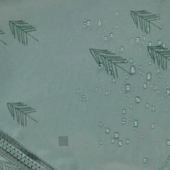 Habit De Neige Deux Pièces Vert Avec Motifs De Sapins, Enfant -Souris Mini Boutique F25C7150C 98 DetailIMPERMEABLE2