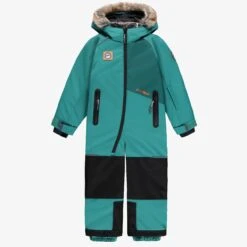 Habit De Neige Une Pièce Turquoise, Enfant