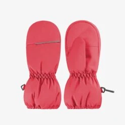 Mitaines Rose Foncé En Nylon, Enfant