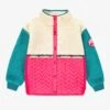 Veste Rose Et Turquoise En Peluche, Enfant