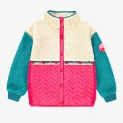 Veste Rose Et Turquoise En Peluche, Enfant