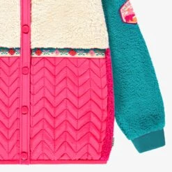 Veste Rose Et Turquoise En Peluche, Enfant 9 Veste Rose Et Turquoise En Peluche, Enfant -Souris Mini Boutique F25C7401C 98 Zoom