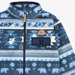 Veste Bleue En Polar Avec Motifs, Enfant -Souris Mini Boutique F25C7502C 98 Zoom