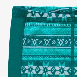 Legging Turquoise En Laine Mérinos Avec Motifs Jacquard, Enfant -Souris Mini Boutique F25C7506C Zoom