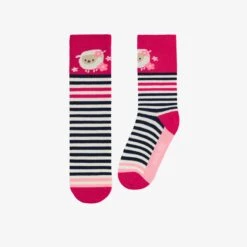 Chaussettes Roses à Rayures, Enfant
