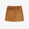Jupe Brune En Faux Suède, Enfant