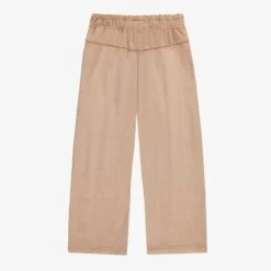 Pantalon Beige En Faux Suède, Enfant -Souris Mini Boutique F25C9814C B2