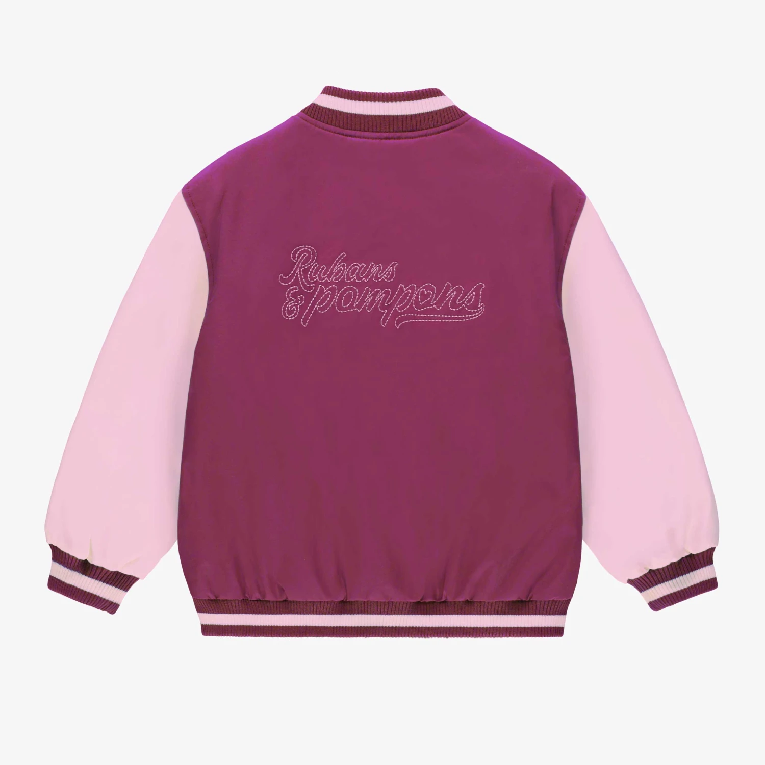 Blouson Bomber Mauve Et Rose, Enfant 8 Blouson Bomber Mauve Et Rose, Enfant – Image 8