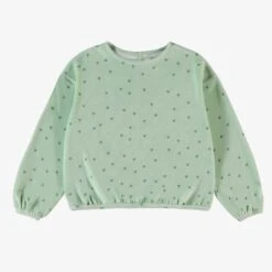 Chandail Vert En Velours, Enfant