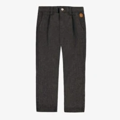 Pantalon Gris En Flanelle, Enfant