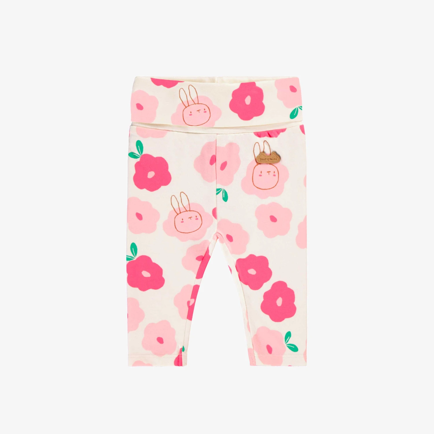 Pantalon évolutif Crème à Motif Floral, Naissance 1 Pantalon évolutif Crème à Motif Floral, Naissance