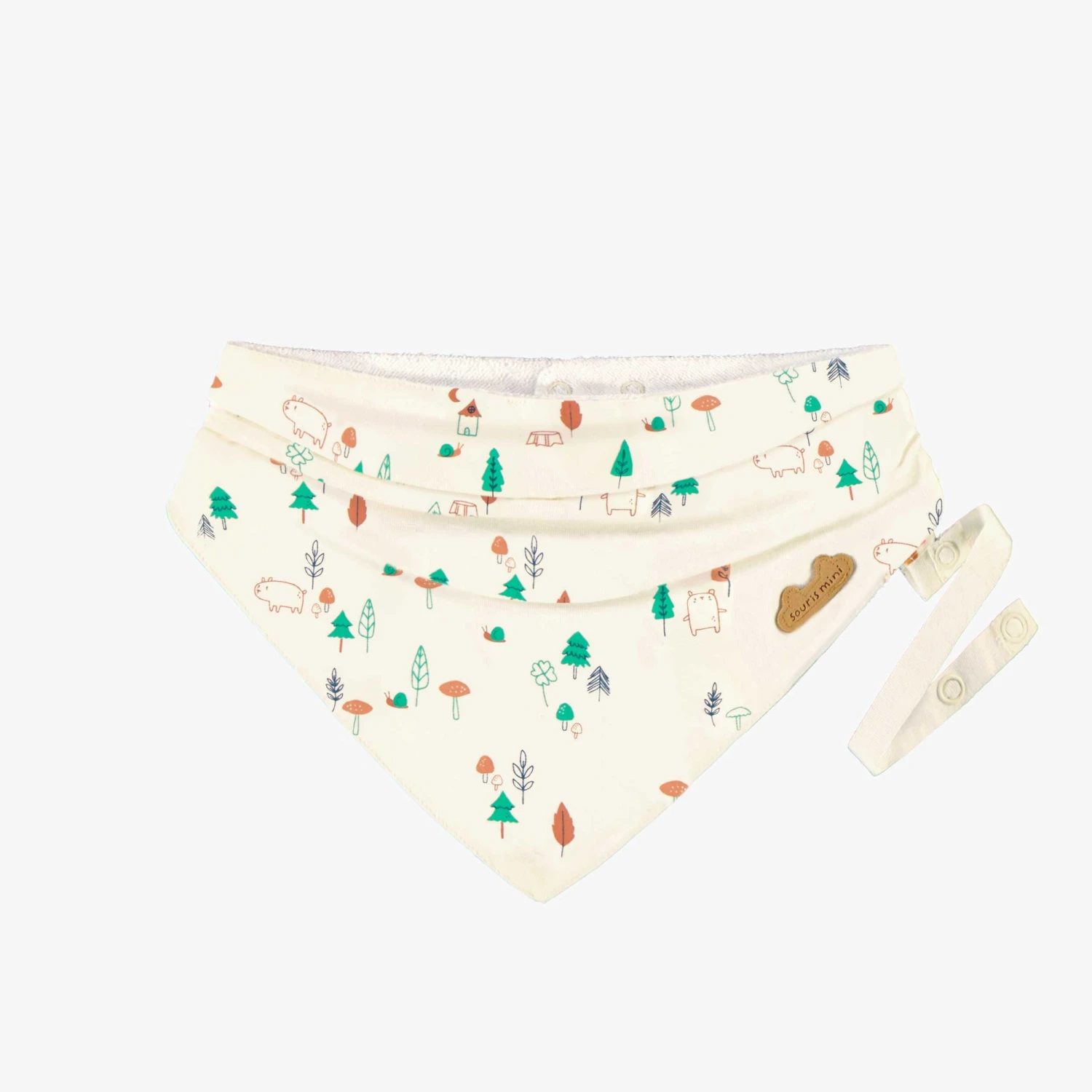 Bavoir Crème à Motifs, Naissance 1 Bavoir Crème à Motifs, Naissance