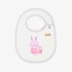 Bavoir Crème Avec Illustration, Naissance