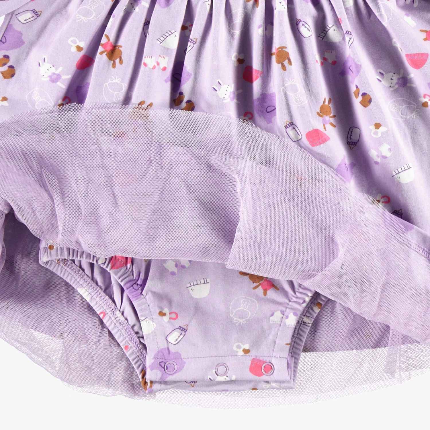 Robe Mauve à Motifs, Naissance 2 Robe Mauve à Motifs, Naissance – Image 2